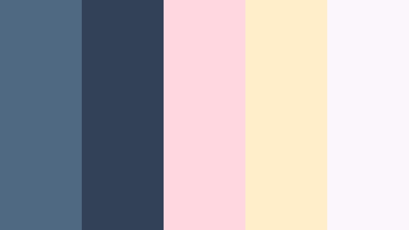pastel denim daydream vintage denim color palette with hex codes