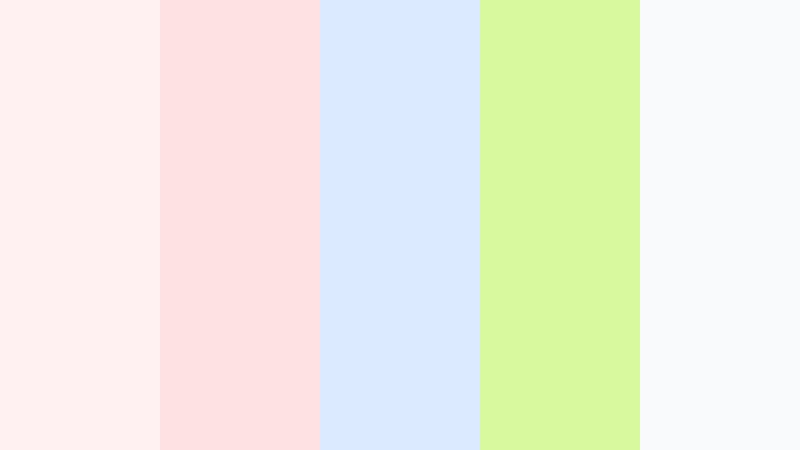 pastel echo music video color color palette with hex codes
