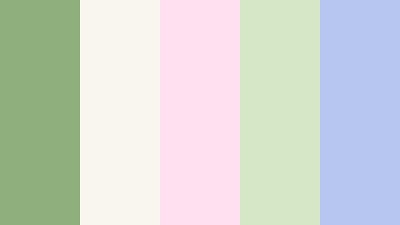 pastel fern afternoon soft fern green color palette with hex codes