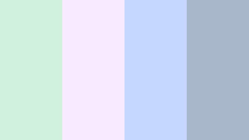 pastel gamer chill pale pistachio color palette with hex codes