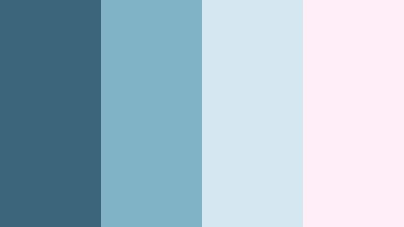 pastel harbor daydream harbor blue color palette with hex codes