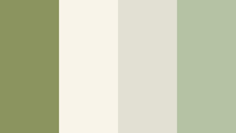 pastel herb notebook soft olive drab color palette with hex codes