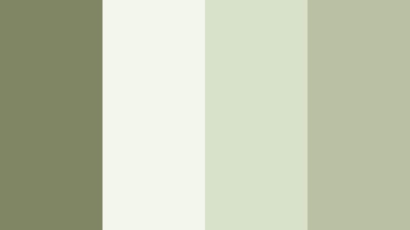 pastel herb sketch dusty olive color palette with hex codes