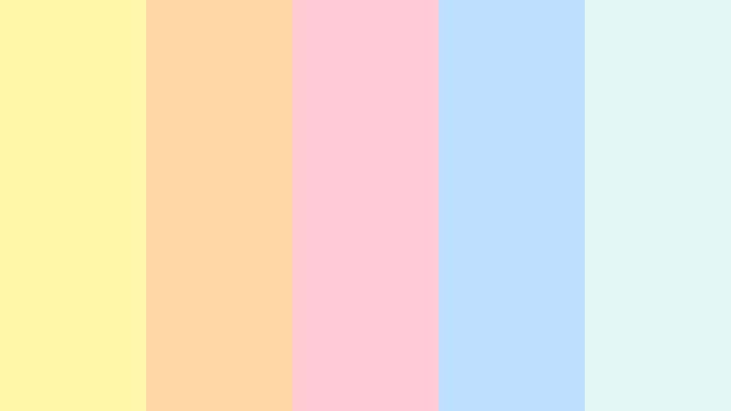 pastel picnic day pastel lemon color palette with hex codes