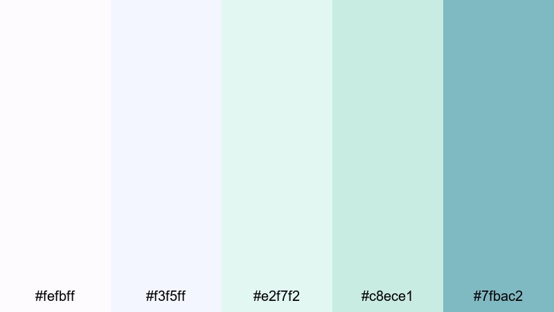 pastel pill comfort pharmacy color palette with hex codes