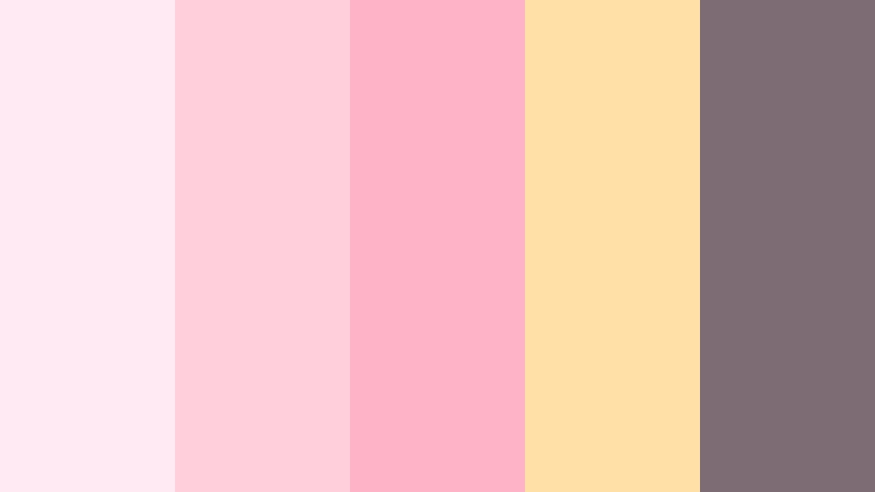 pastel stardust sundae stardust pink color palette with hex codes