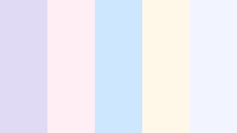 pastel storyboard lavender mist color palette with hex codes