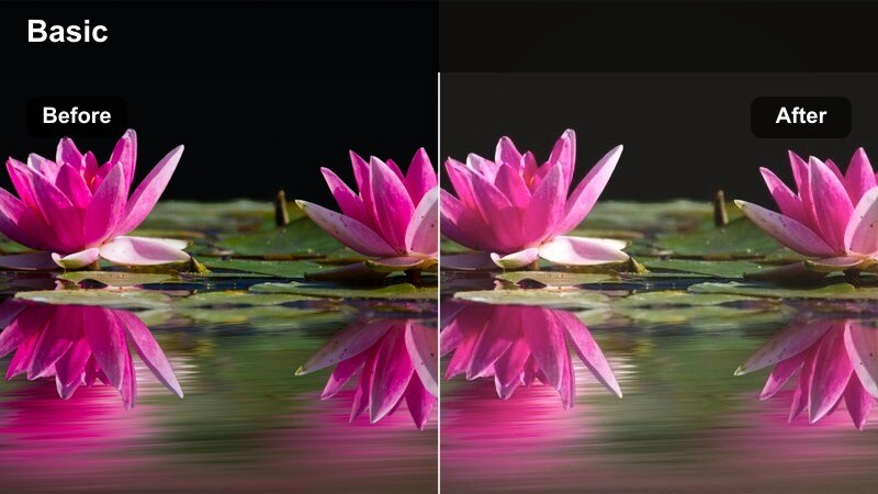 City sunset scene with promenade in soft pastel tones