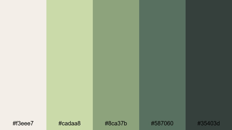 patina truck getaway rustic wedding color palette with hex codes