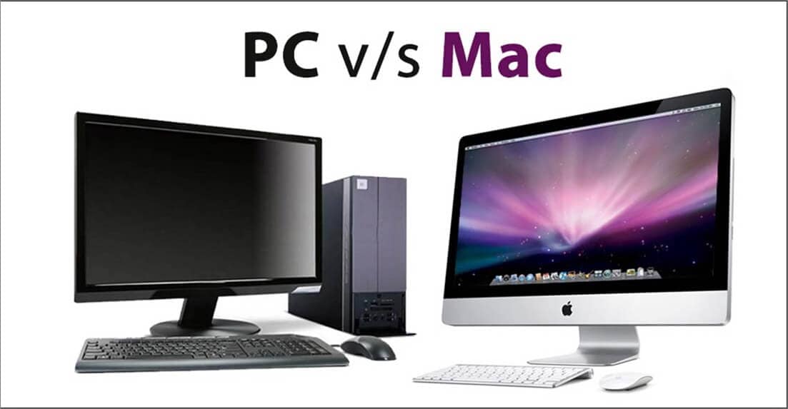 個人電腦與 Mac 系統對比