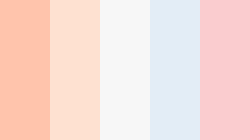peach fizz minimal soft apricot peach color palette with hex codes