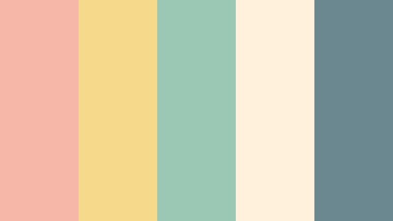 peach garden harmony triadic color color palette with hex codes