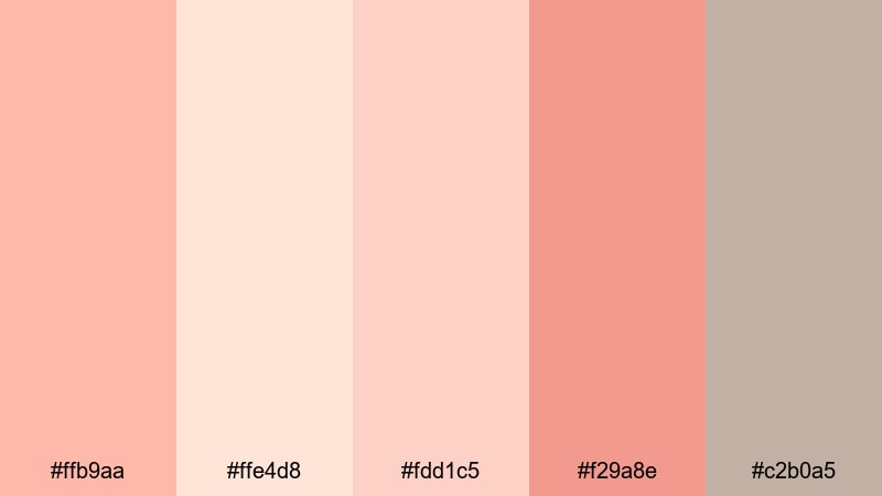 peach lace wedding peach coral color palette with hex codes