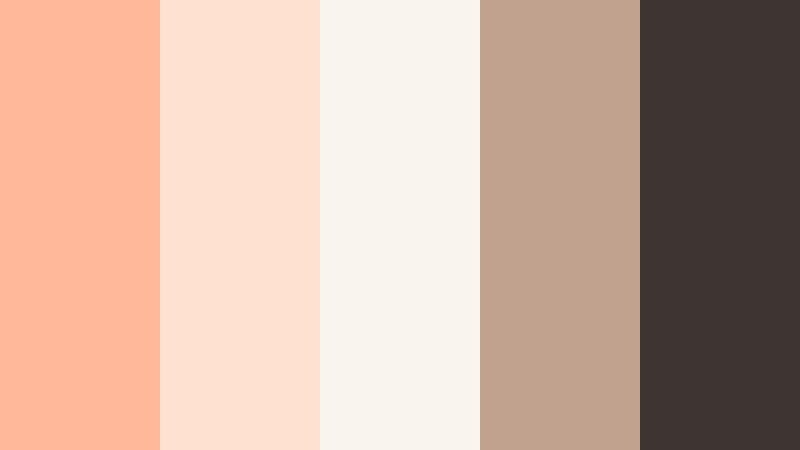 peach marble luxe sunset peach color palette with hex codes