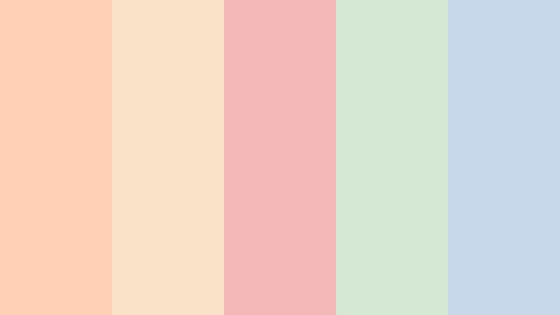 peach petal mist pastel color color palette with hex codes