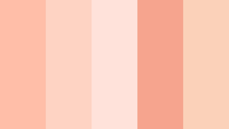peach petal romance sunset peach color palette with hex codes