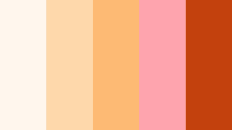 peach silk affection romantic color palette color palette with hex codes