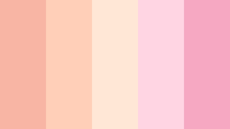 peach soda pop muted salmon color palette with hex codes