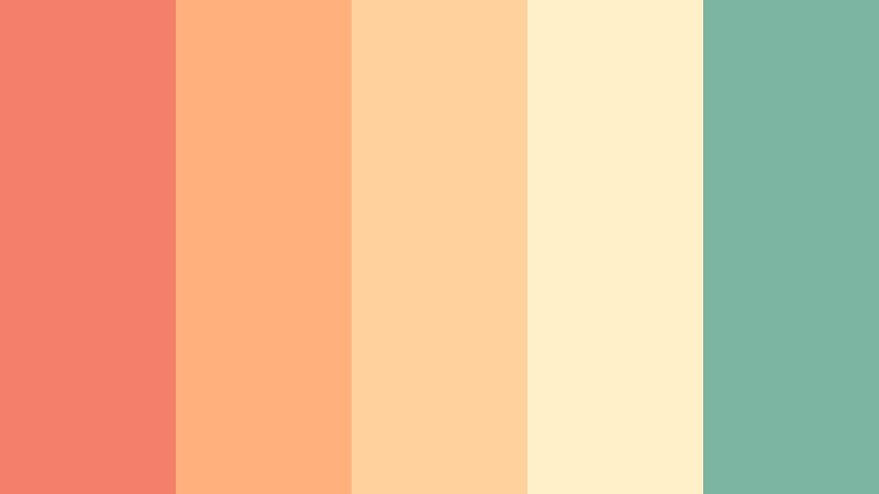 peach sorbet pop food video color color palette with hex codes