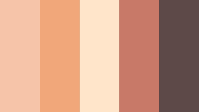 peach sunset toast wedding video color color palette with hex codes