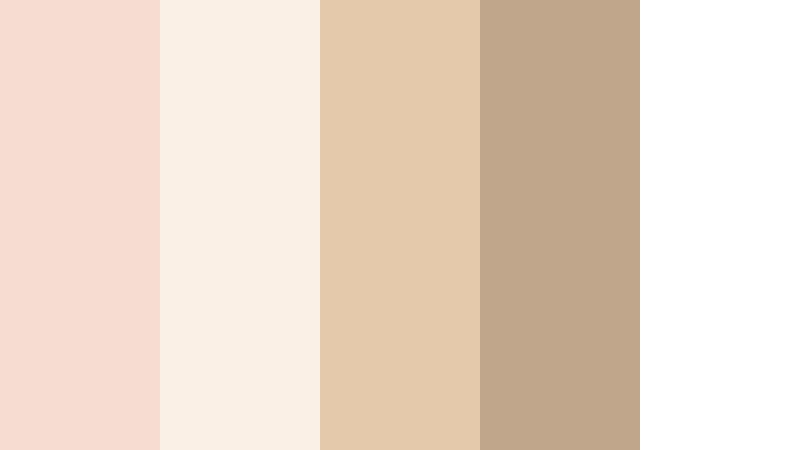 pearl and prosecco champagne blush color palette with hex codes