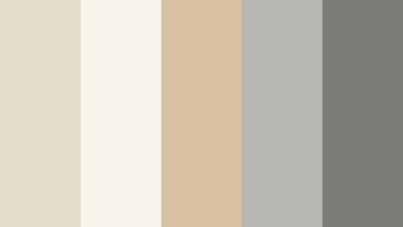 pearl driftwood calm cool sand color palette with hex codes