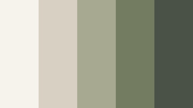 pebble garden minimalist color color palette with hex codes