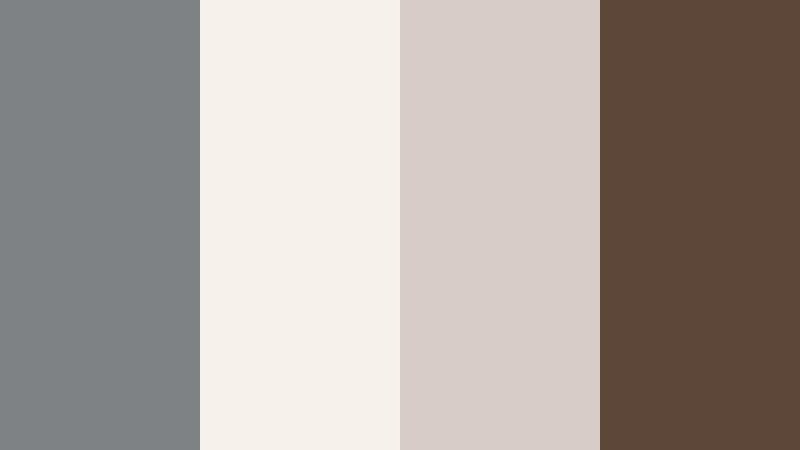 pebble latte corner stone gray color palette with hex codes