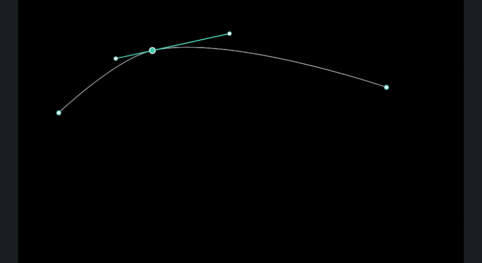 Filmora Pen Tool tutorial removing Bezier handles