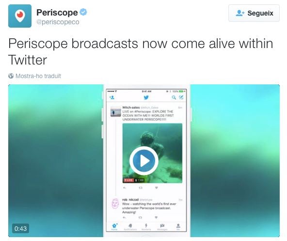 periscope twitter work together