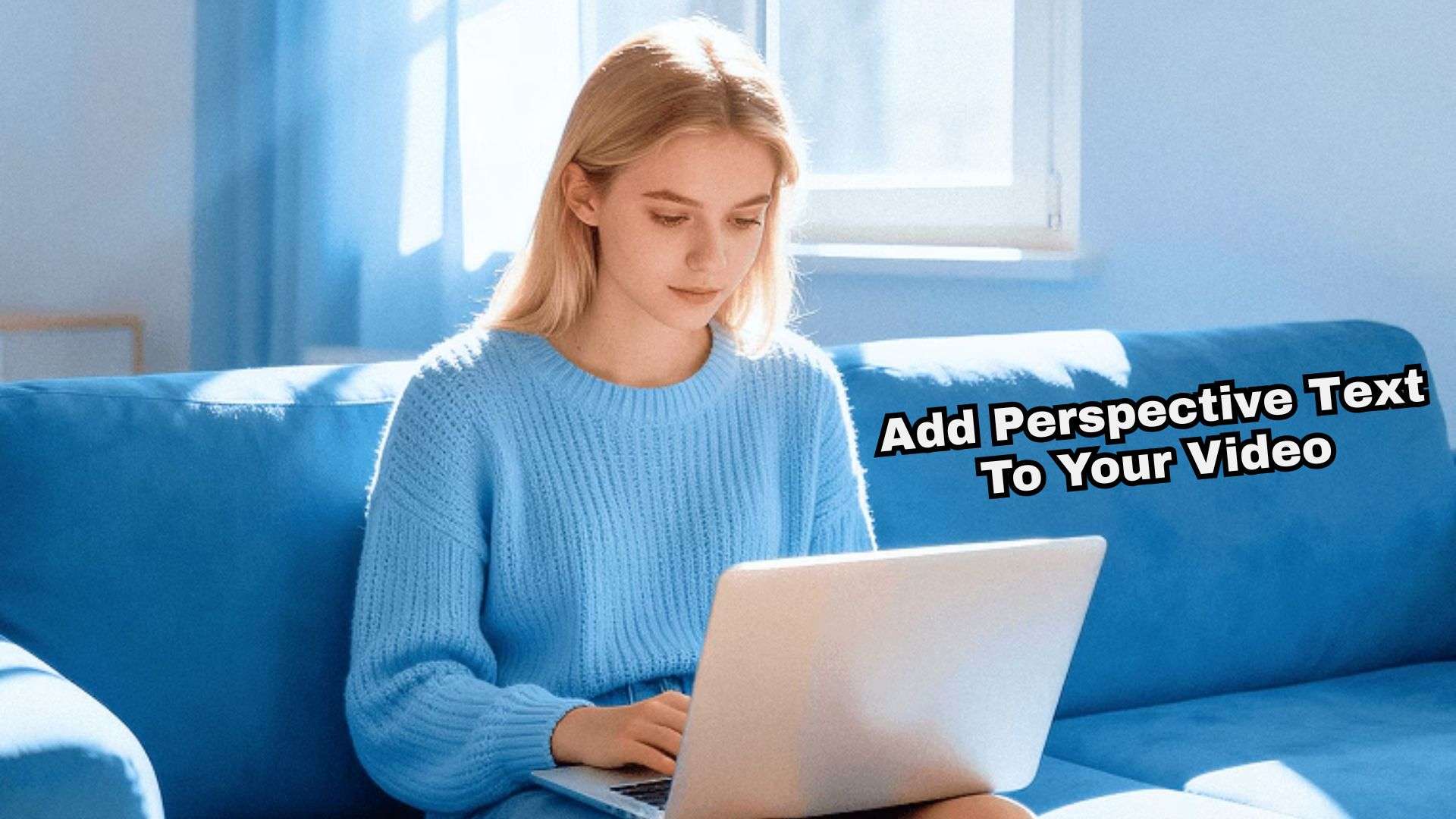 adding perspective text to video