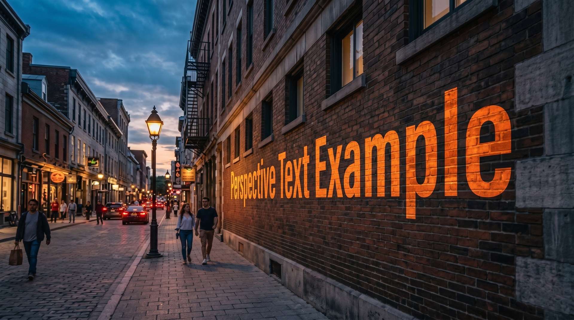 perspective text example