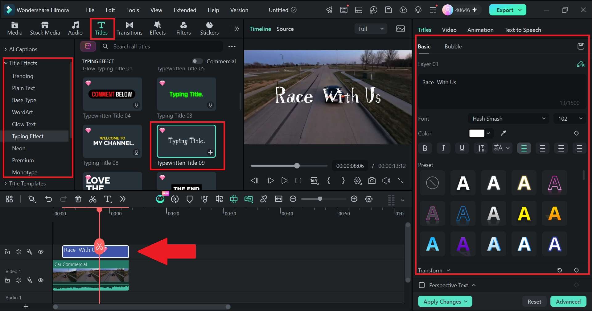 add text to your clip