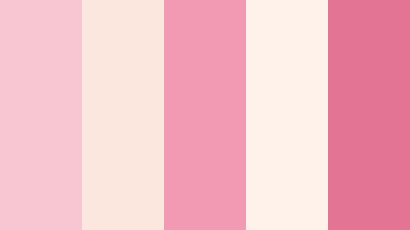 petal glaze tartlets pink and cream bakery color color palette with hex codes