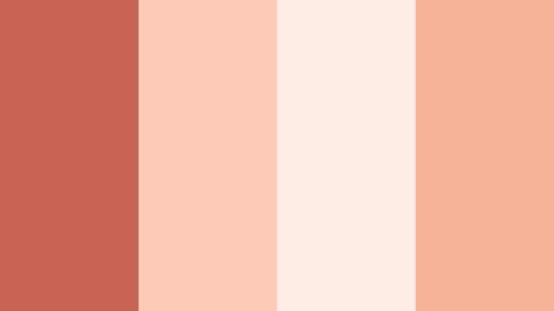 petal kiss morning coral clay color palette with hex codes