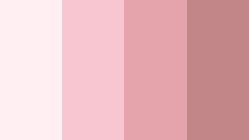petal veil serenity rose gold mist color palette with hex codes