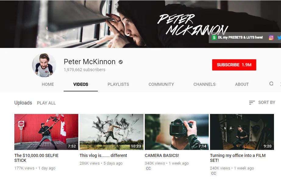 قناة Peter McKinnon