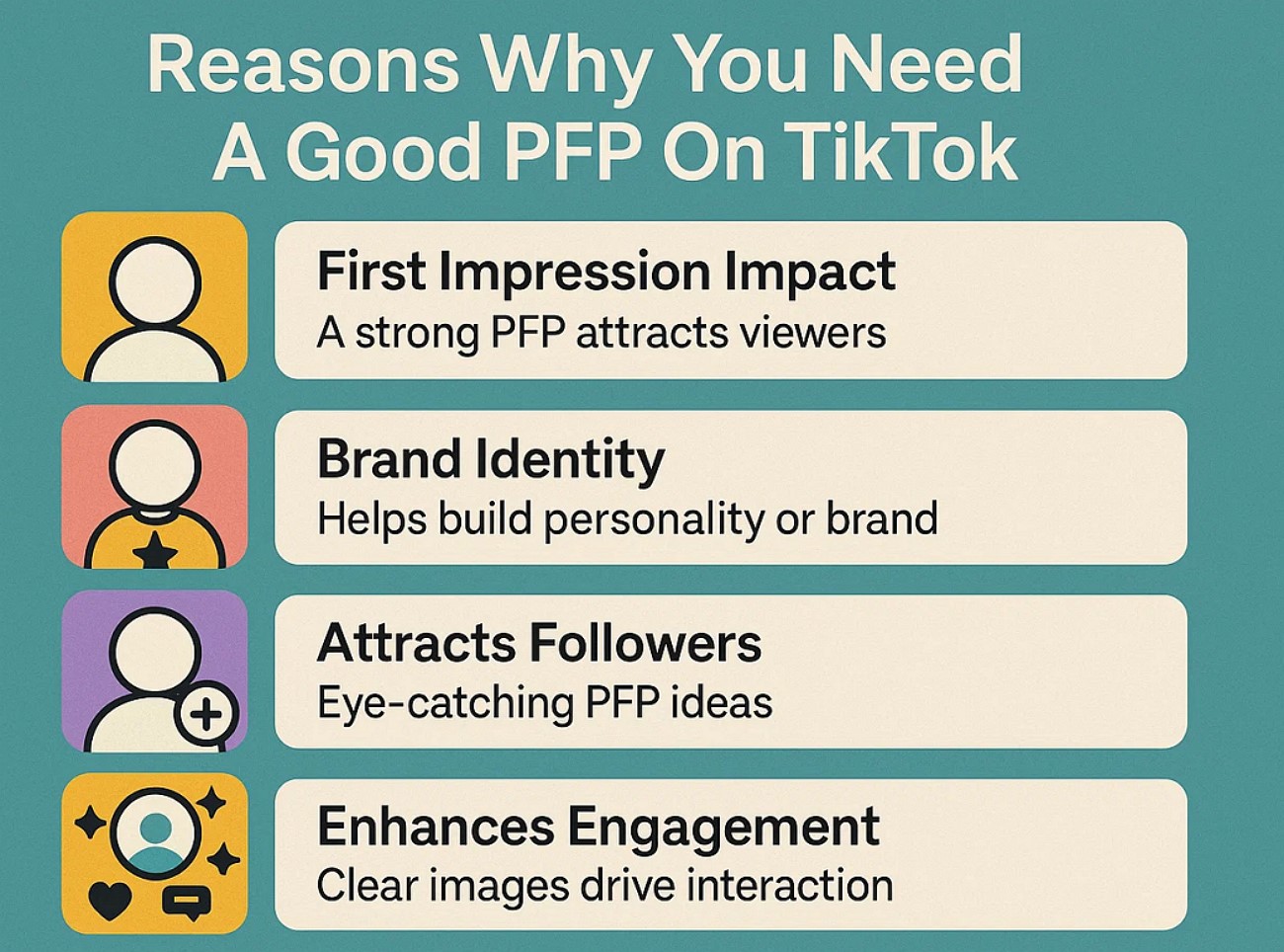 reasons for good tiktok pfp