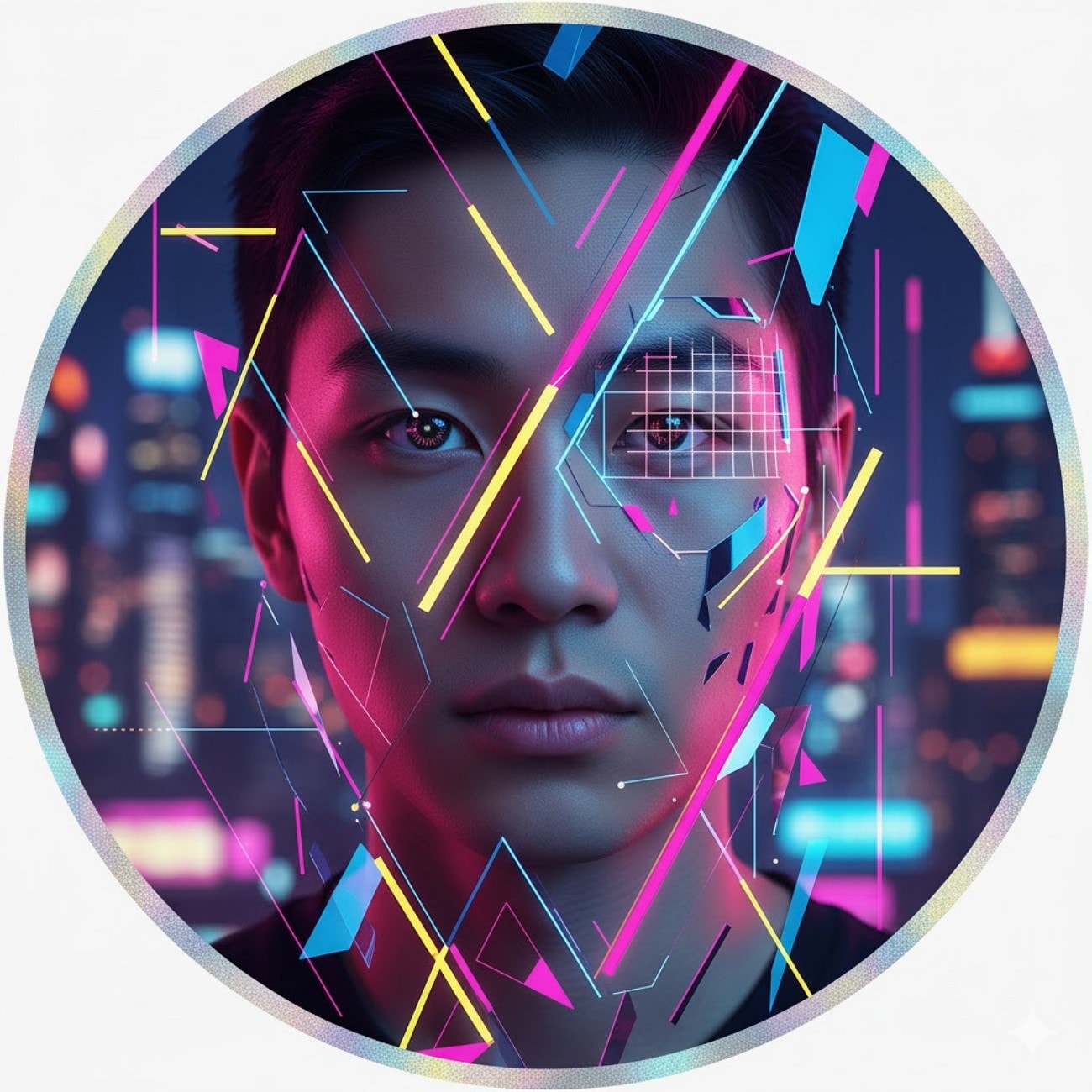 geometric overlay tiktok pic