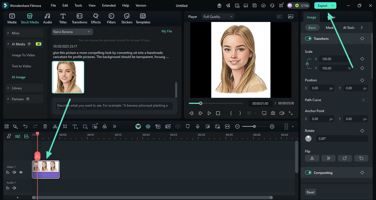 explore and export filmora pc results