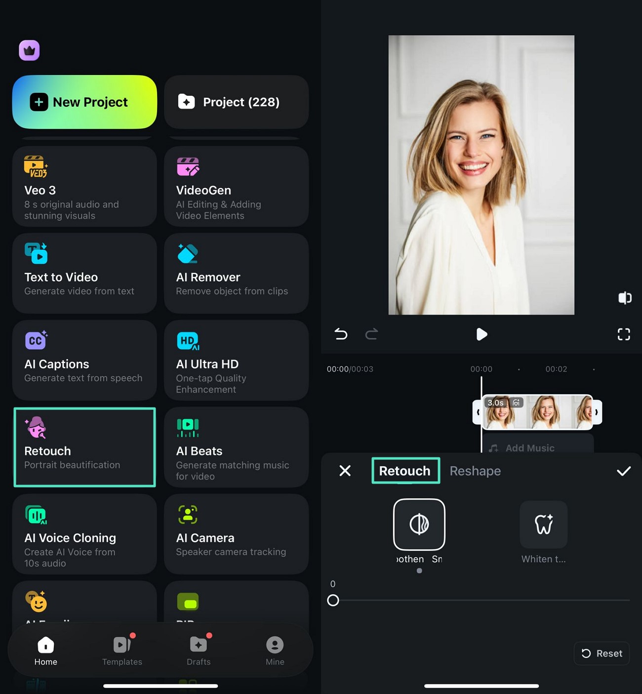 use ai retouch for photo enhancement