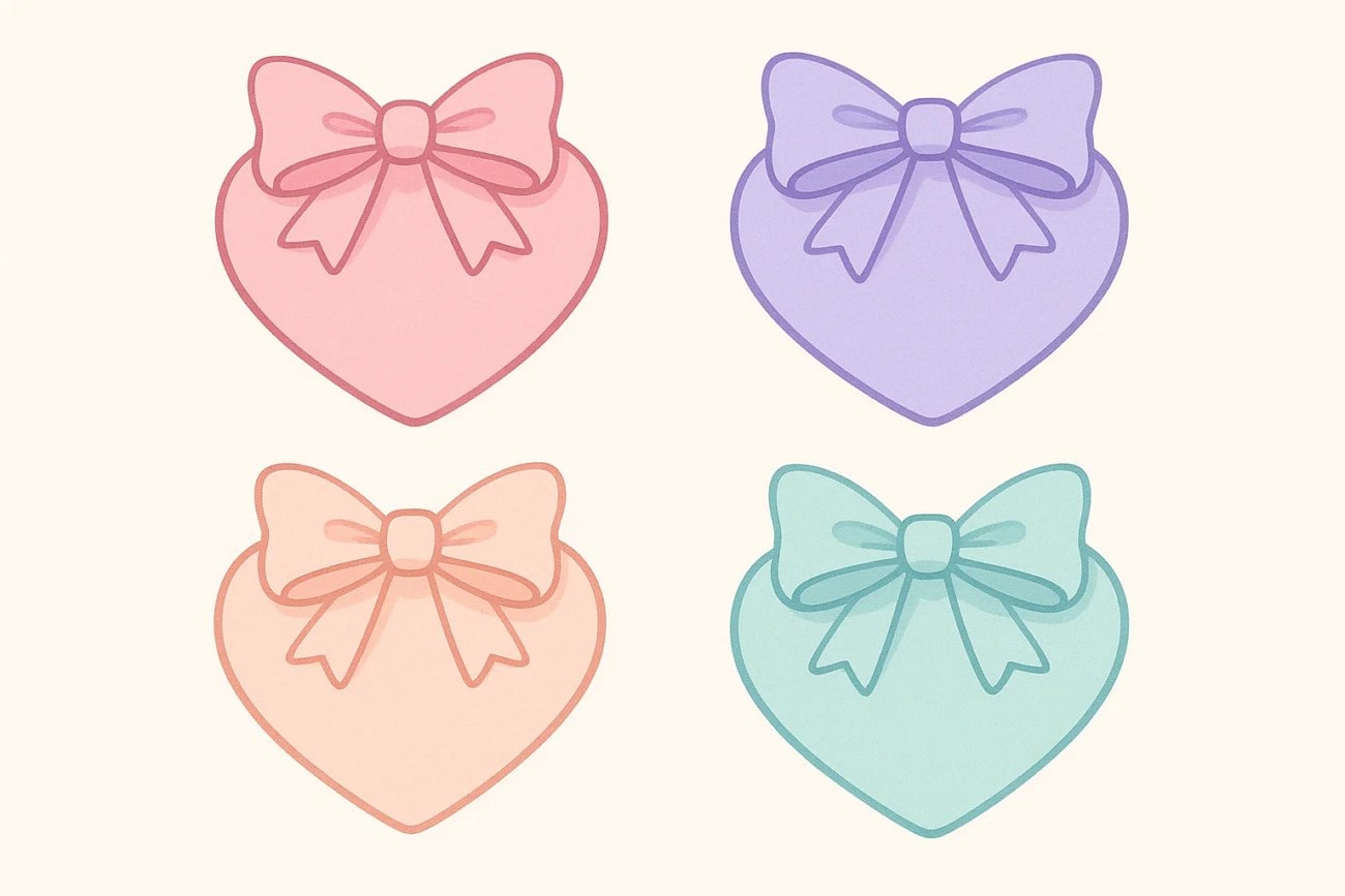 hearts and bows profile pic