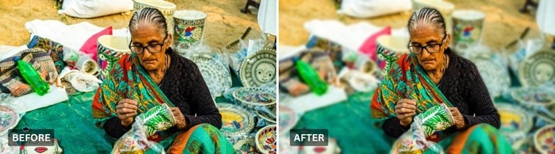 before after blur image background