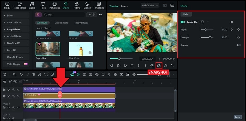 add blur effect to background