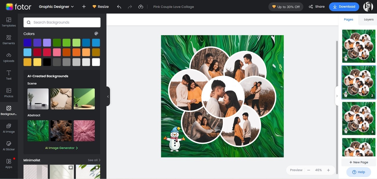 montage maker fotor online tool