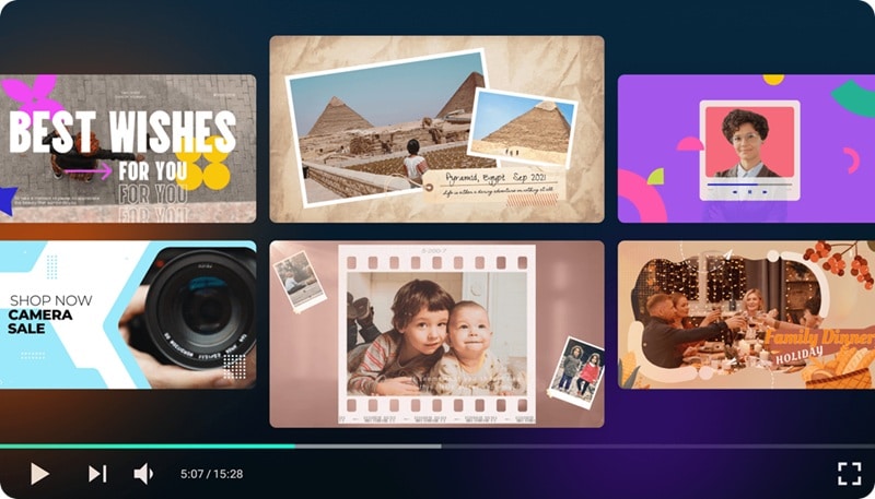 variety of slideshow templates