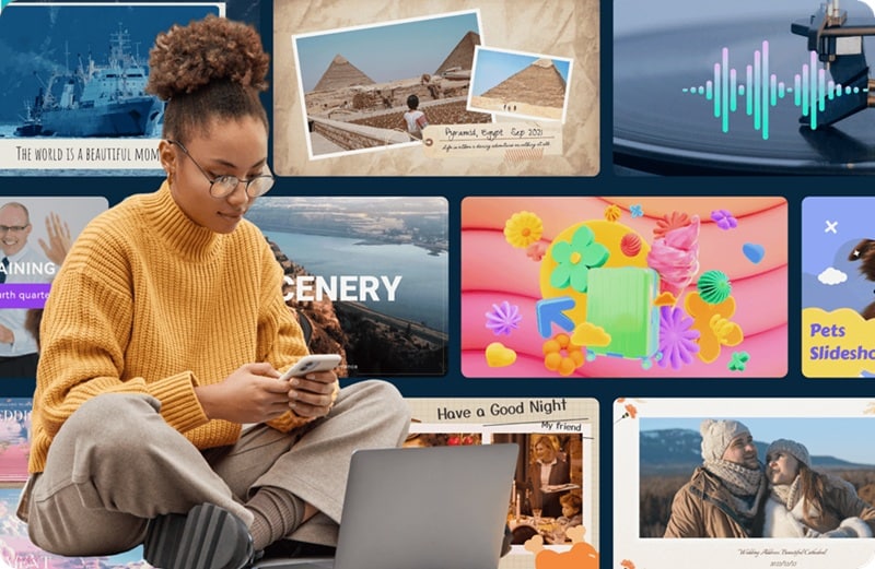 filmora slideshow maker app