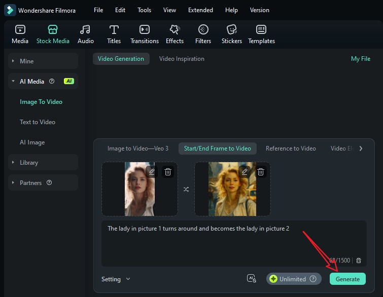 upload picture and add prompts to animate oil painting photos