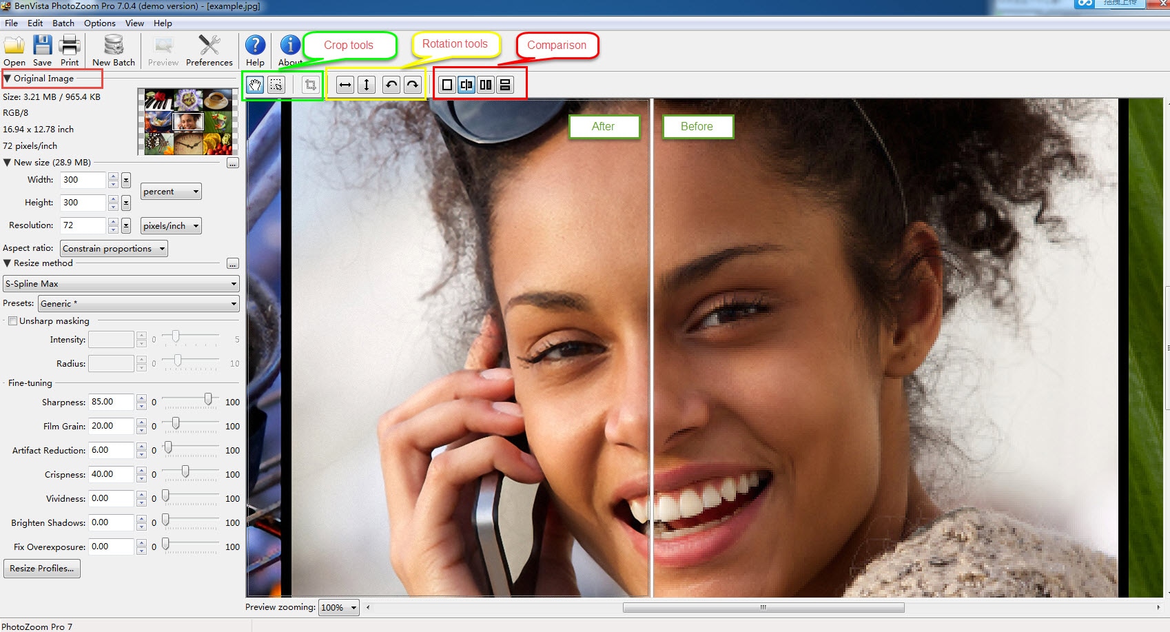 benvista photozoom pro 7 unlock code free