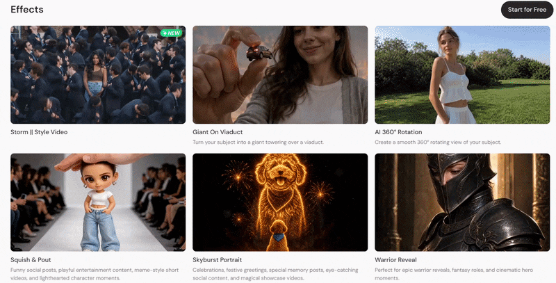 piclumen video effects